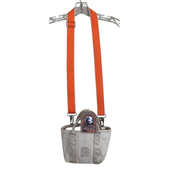 Parajumpers Handbags - Parajumpers Beach Tote Bag Cream Orange Adjustable Strap Crossbody Logo $185‎